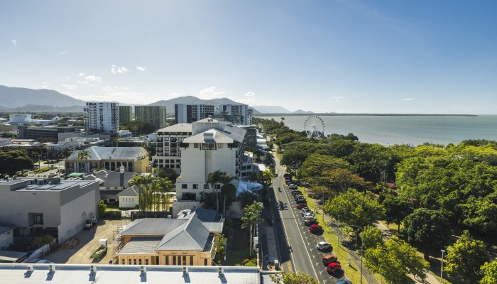 Photography of the Pacific Hotel Cairns, 43 The Esplanade - 23 Aug 2023.